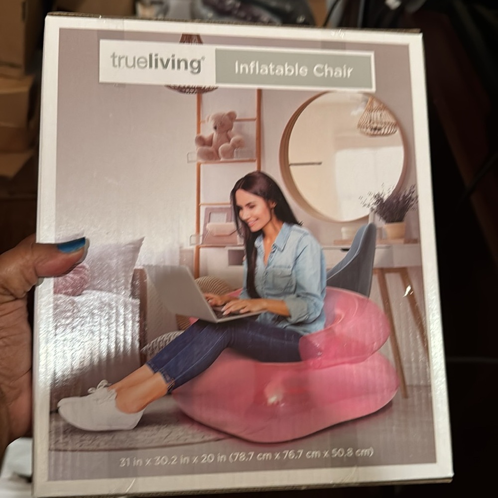 Trueliving Inflatable Chair in Green